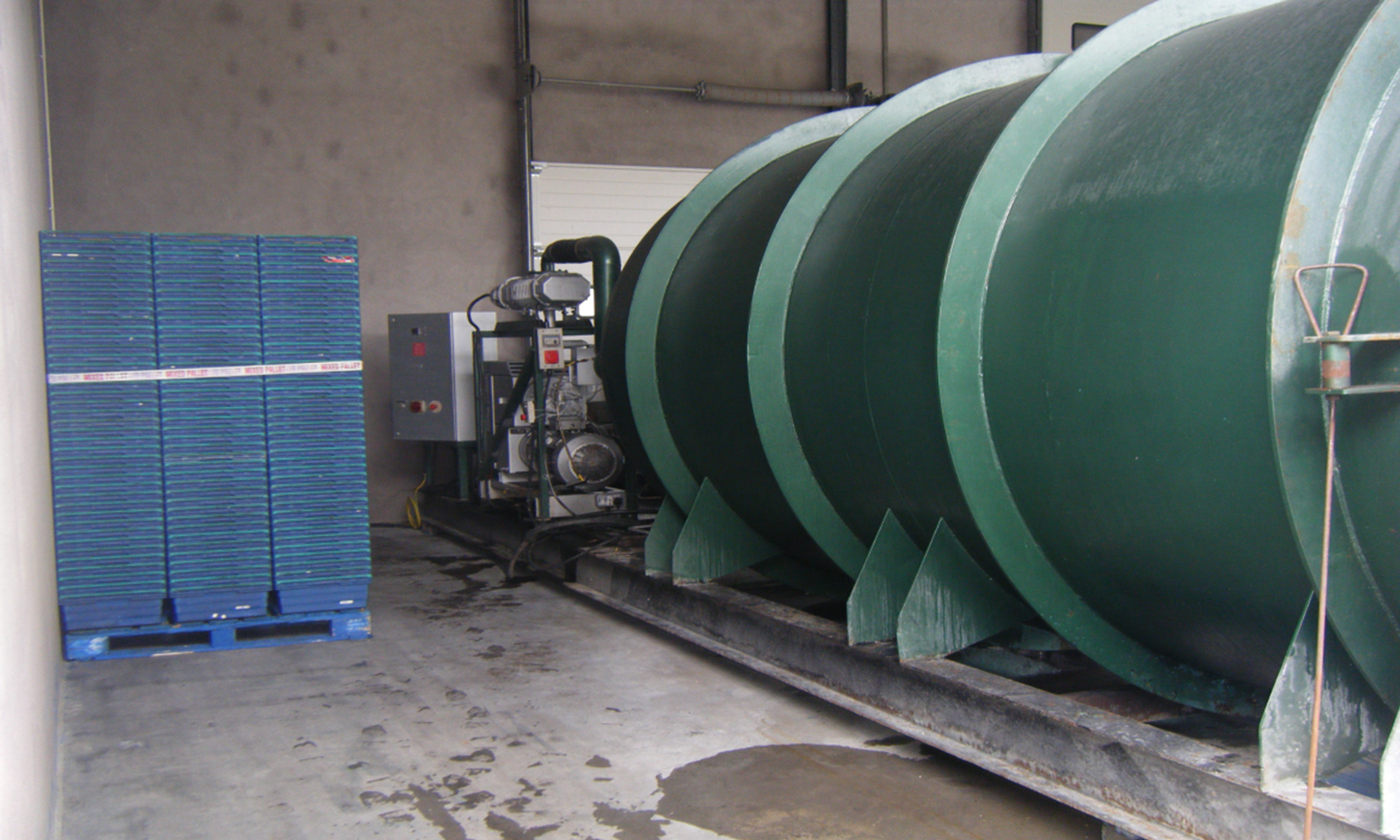 An older Autec cooler (second hand) that has been moved to a new location.