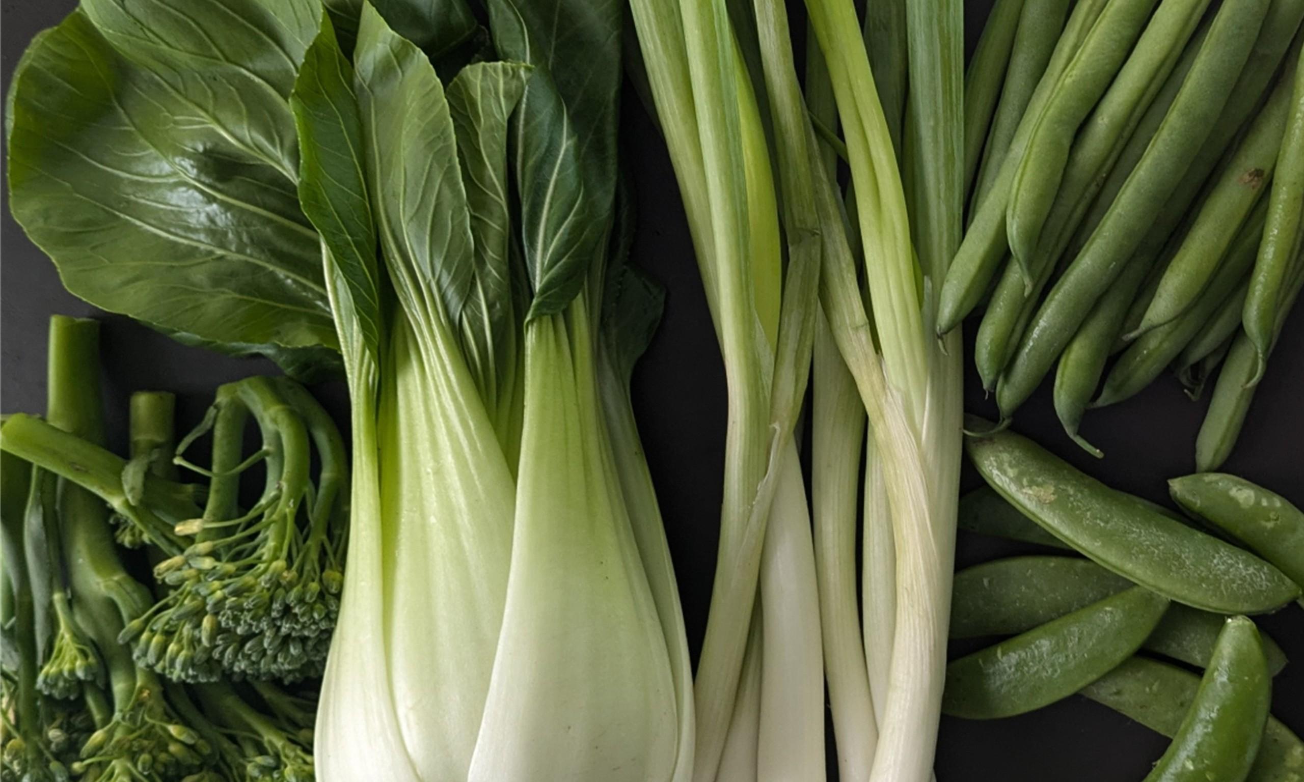 A vibrant and colourful assortment of fresh vegetables.